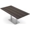 Skutchi Designs Rectangle 6 Person Conference Room Table, 36" W, 6 ft. L, 29" H, Black Oak HAR-REC-36X72-DOU-XD1025 - alternate 1